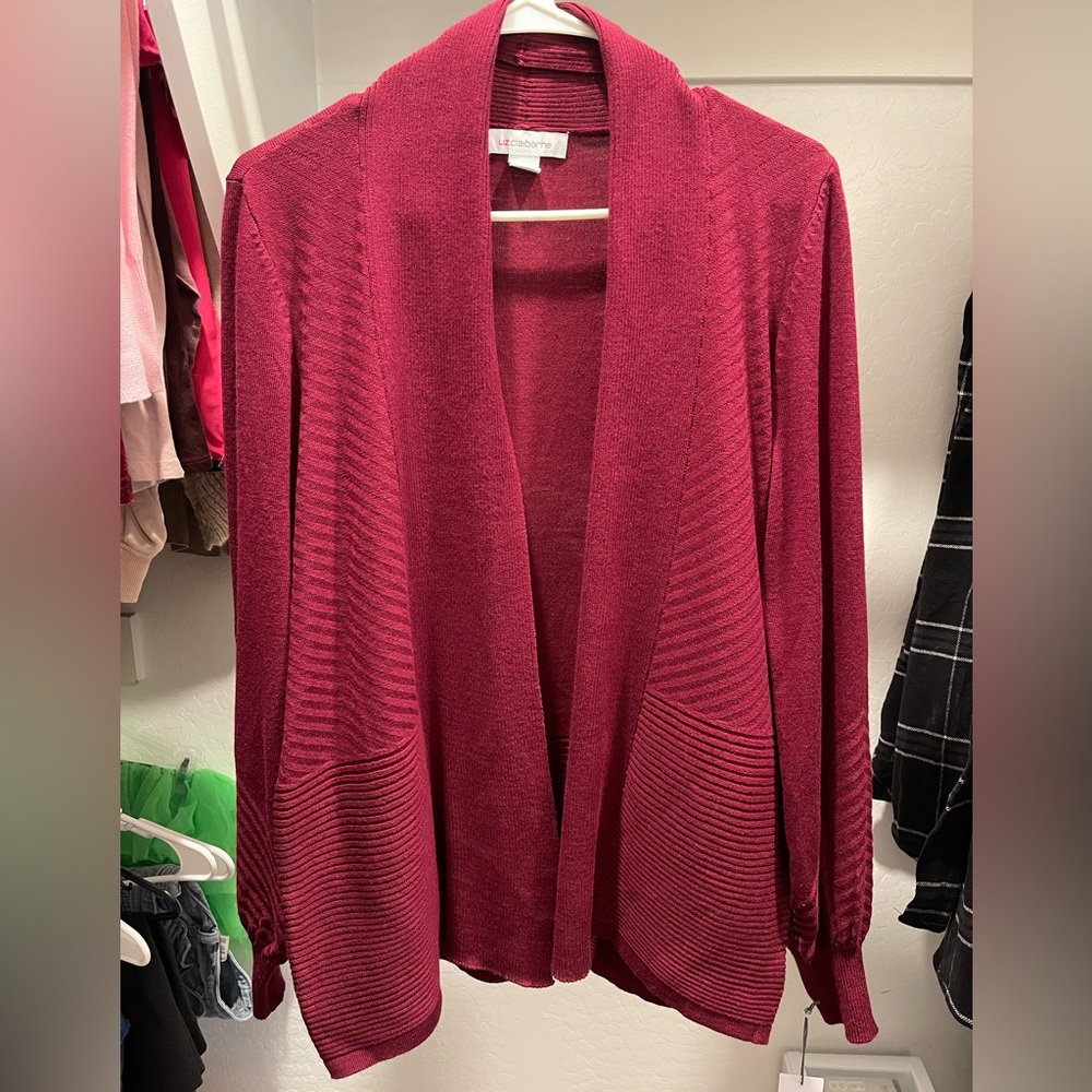 Maroon cardigan - Brand New